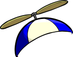 Blue Propeller Cap